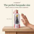 Real size: 7.9 in / 20 cm tall, 2.7 in / 6.9 cm wide